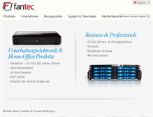 Tablet Screenshot of business.fantec.de